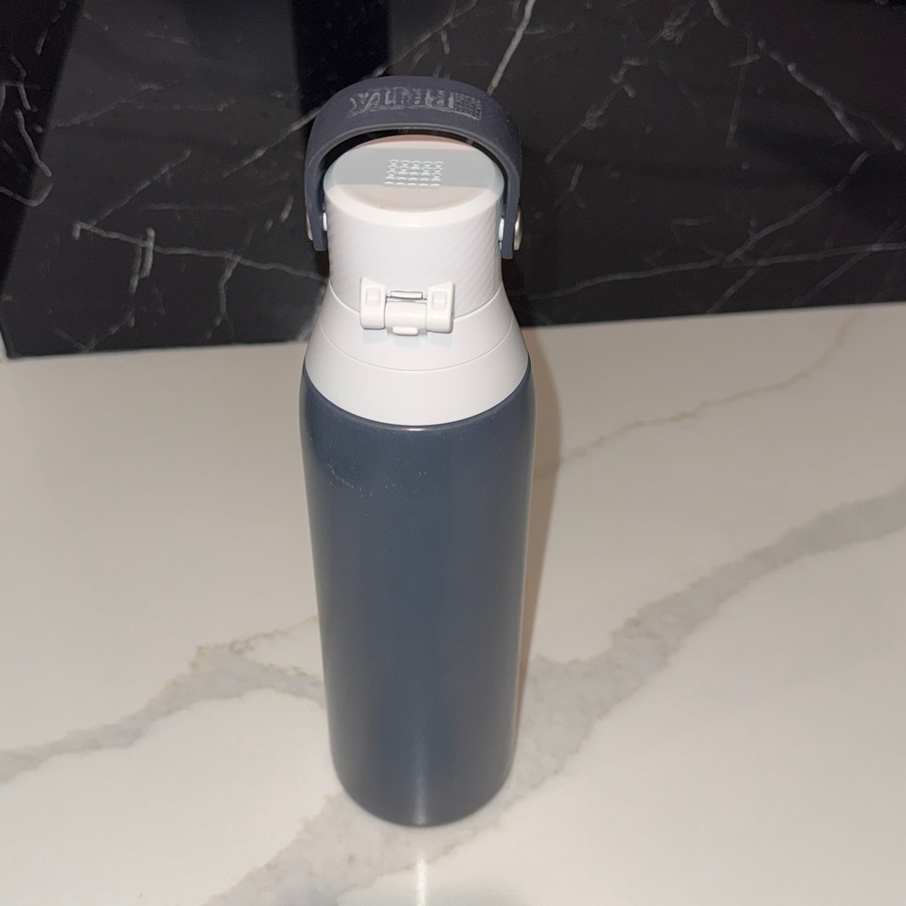 Brita Gray Bottle with White Cap and Carry Handle - Picture 2 of 3